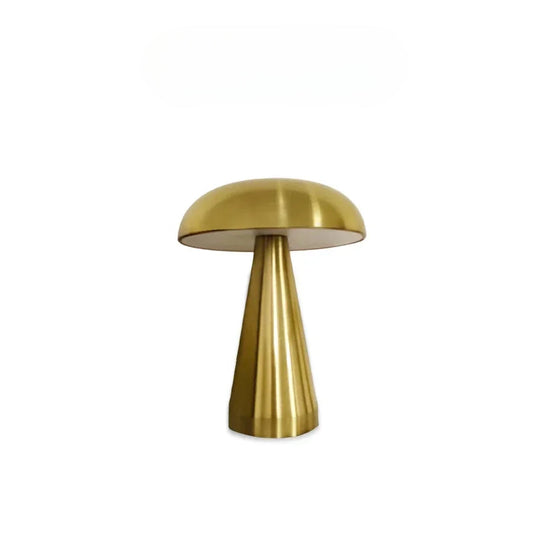 Retro LED Rechargeable Touch Metal Table Lamp Three Colors Bedside