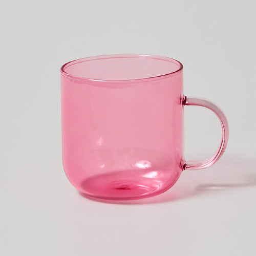 Heat Resistant Glass Colorful Coffee Glasses With Handle Household