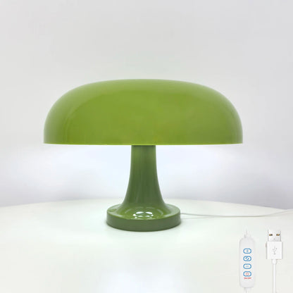 Lámpara de mesa de seta clásica, arte moderno Bauhaus, lámpara de mesita de noche de dormitorio, lámpara de mesa decorativa naranja de diseñador danés