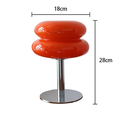 Lámpara de mesa de cristal Macaron, atenuación tricromática, lámparas de ambiente para sala de estar, protección ocular, luz nocturna, decoración para dormitorio de niña