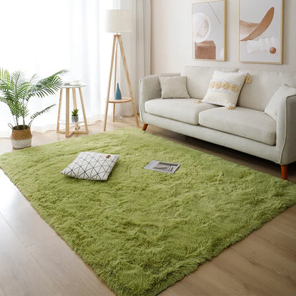 Alfombra blanca y esponjosa para sala de estar, alfombrillas grandes para decoración del hogar, antideslizantes y gruesas, para habitación de niños y niñas, color rosa