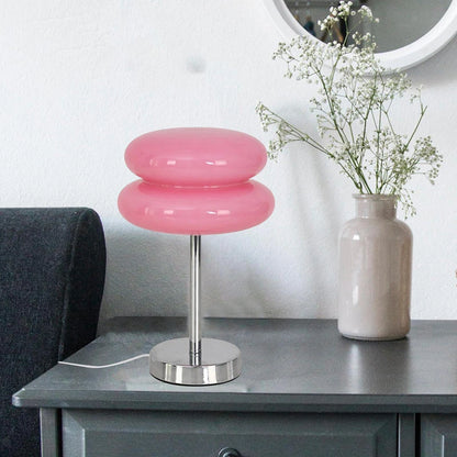 Glass Mushroom Girl Home Table Lamp Room Decoration Bedside Night