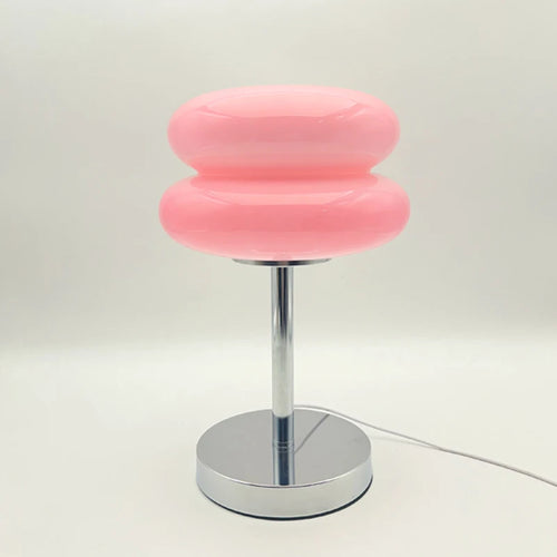 Glass Mushroom Girl Home Table Lamp Room Decoration Bedside Night