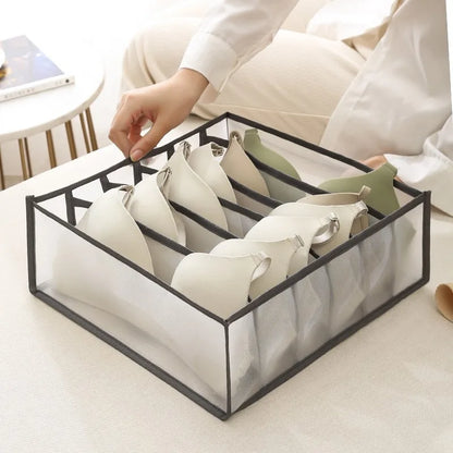Organizador de ropa, pantalones, ropa, Jeans, caja de almacenamiento, armario, organización de armario, ropa interior, sujetador, calcetines, compartimento, gabinete