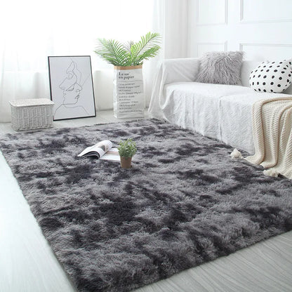 Alfombra blanca y esponjosa para sala de estar, alfombrillas grandes para decoración del hogar, antideslizantes y gruesas, para habitación de niños y niñas, color rosa