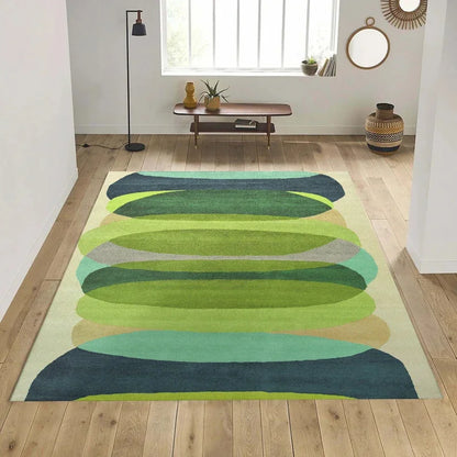 Alfombras modernas amarillas y negras de mediados de siglo, alfombra para sala de estar de estilo escandinavo, alfombra Retro de los años 70, alfombra geométrica abstracta Neutral