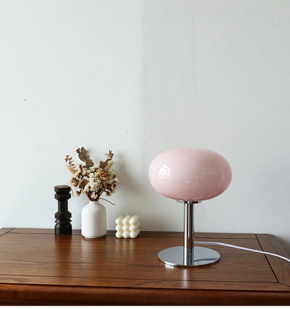 Lámpara de mesa de cristal Macaron, atenuación tricromática, lámparas de ambiente para sala de estar, protección ocular, luz nocturna, decoración para dormitorio de niña