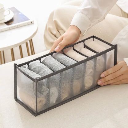 Organizador de ropa, pantalones, ropa, Jeans, caja de almacenamiento, armario, organización de armario, ropa interior, sujetador, calcetines, compartimento, gabinete