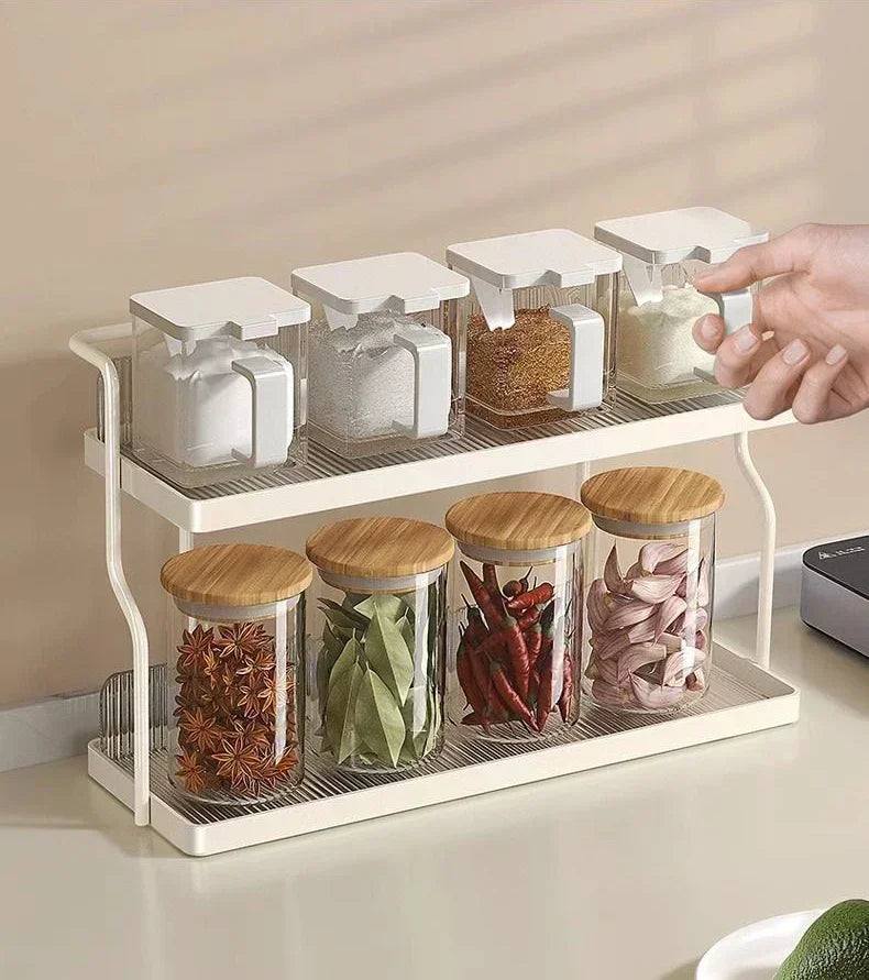 Organizador de almacenamiento, organizador de cocina, estantes de cocina, taza de té, doble capa debajo del fregadero, estante de almacenamiento, electrodomésticos, aromatizante de maquillaje