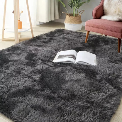 Alfombra blanca y esponjosa para sala de estar, alfombrillas grandes para decoración del hogar, antideslizantes y gruesas, para habitación de niños y niñas, color rosa
