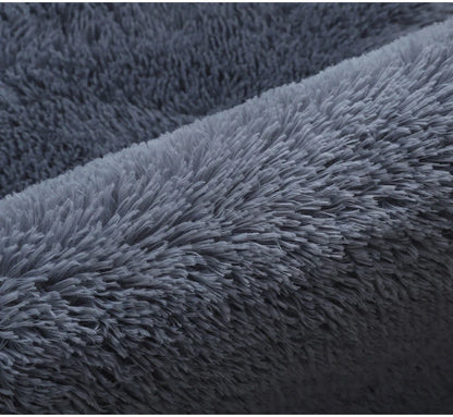 Alfombra blanca y esponjosa para sala de estar, alfombrillas grandes para decoración del hogar, antideslizantes y gruesas, para habitación de niños y niñas, color rosa