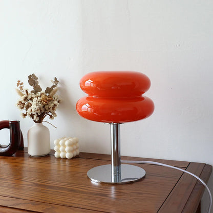 Lámpara de mesa de cristal Macaron, atenuación tricromática, lámparas de ambiente para sala de estar, protección ocular, luz nocturna, decoración para dormitorio de niña