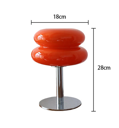 Lámpara de mesa de cristal Macaron, atenuación tricromática, lámparas de ambiente para sala de estar, protección ocular, luz nocturna, decoración para dormitorio de niña