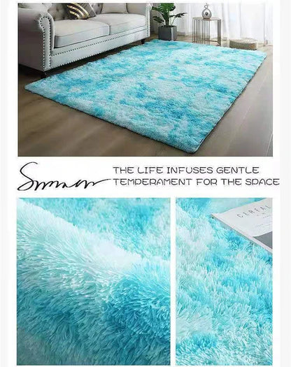 Alfombra blanca y esponjosa para sala de estar, alfombrillas grandes para decoración del hogar, antideslizantes y gruesas, para habitación de niños y niñas, color rosa
