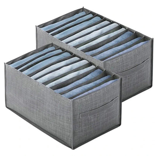 Organizador de ropa, pantalones, ropa, Jeans, caja de almacenamiento, armario, organización de armario, ropa interior, sujetador, calcetines, compartimento, gabinete