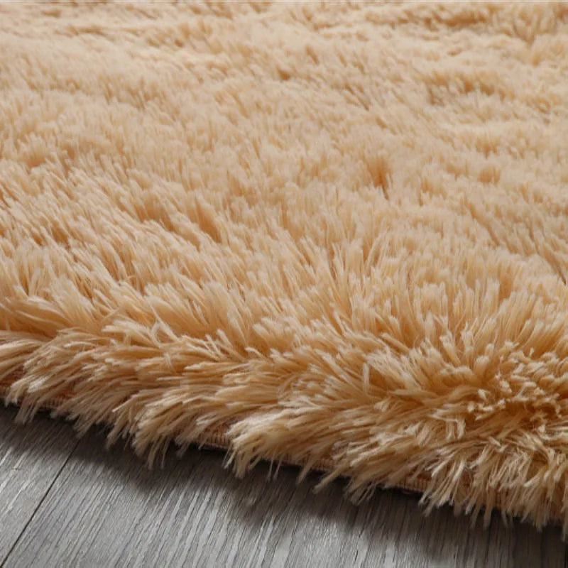 Alfombra blanca y esponjosa para sala de estar, alfombrillas grandes para decoración del hogar, antideslizantes y gruesas, para habitación de niños y niñas, color rosa