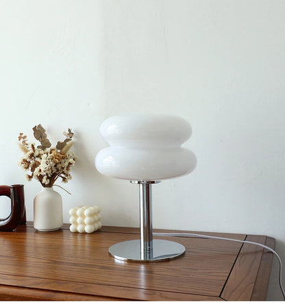 Lámpara de mesa de cristal Macaron, atenuación tricromática, lámparas de ambiente para sala de estar, protección ocular, luz nocturna, decoración para dormitorio de niña