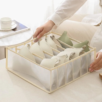 Organizador de ropa, pantalones, ropa, Jeans, caja de almacenamiento, armario, organización de armario, ropa interior, sujetador, calcetines, compartimento, gabinete