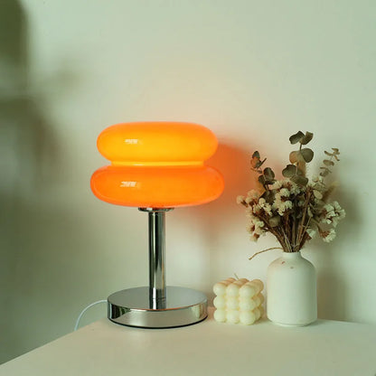 Lámpara de mesa de cristal Macaron, atenuación tricromática, lámparas de ambiente para sala de estar, protección ocular, luz nocturna, decoración para dormitorio de niña