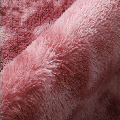 Alfombra blanca y esponjosa para sala de estar, alfombrillas grandes para decoración del hogar, antideslizantes y gruesas, para habitación de niños y niñas, color rosa