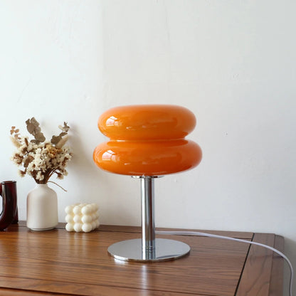 Lámpara de mesa de cristal Macaron, atenuación tricromática, lámparas de ambiente para sala de estar, protección ocular, luz nocturna, decoración para dormitorio de niña