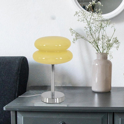 Glass Mushroom Girl Home Table Lamp Room Decoration Bedside Night